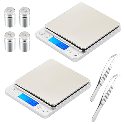 Copkim 20g calibration weight accessories with tweezers for digital gram scale precision testing