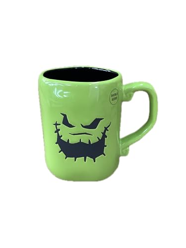 Rae Dunn Halloween Ceramic Coffee Tea Mug, Bright Green (Oogie Boogie) Bright Green (Oogie Boogie)