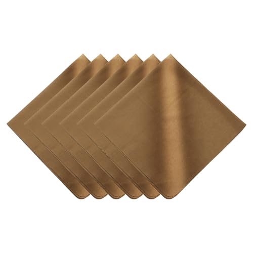PATIKIL 6Pcs Soft Eyeglass Cloths, 15.8 x 15.8 Electronics Microfiber Cleaning Cloths Eyeglass Cleaning Fabric for Lens Wipes Glasses Cleaner Jewelry LCD Screens Cameras, Coffee