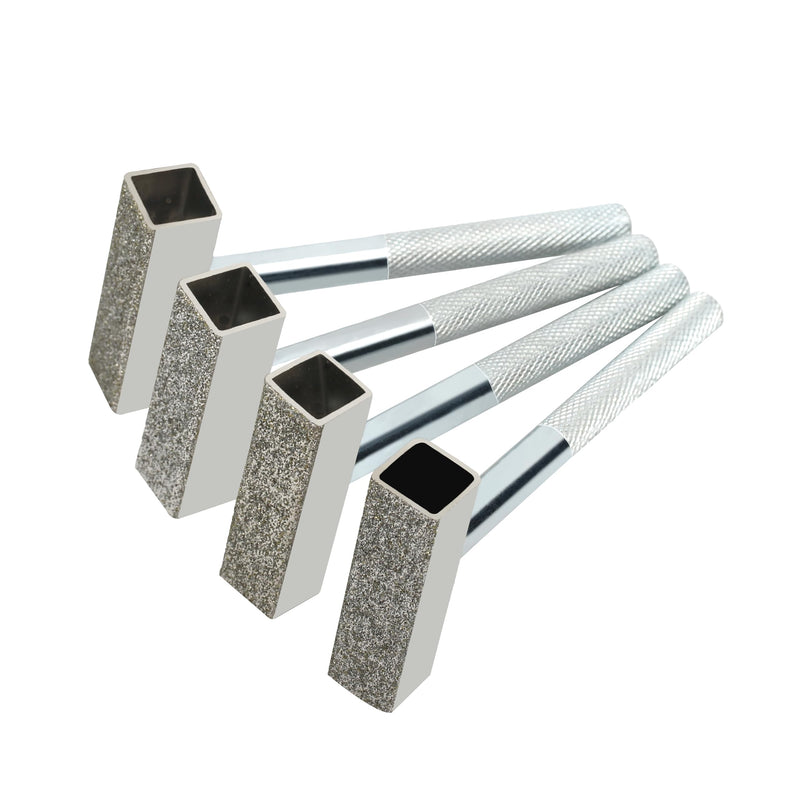 4 Pcs Sharpening Stone Dresser Diamond Grinding Wheel Straightener for Grinding Deburring Discs 45x10mm Head