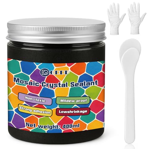 GDDP 400g black crystal mosaic grout for tile and DIY craft projects