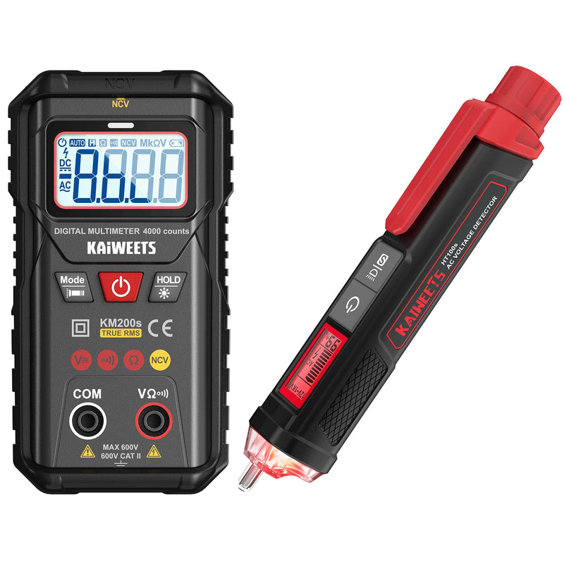[Australia - AusPower] - KAIWEETS Non-Contact Voltage Tester and Smart Auto Ranging Digital Multimeter 