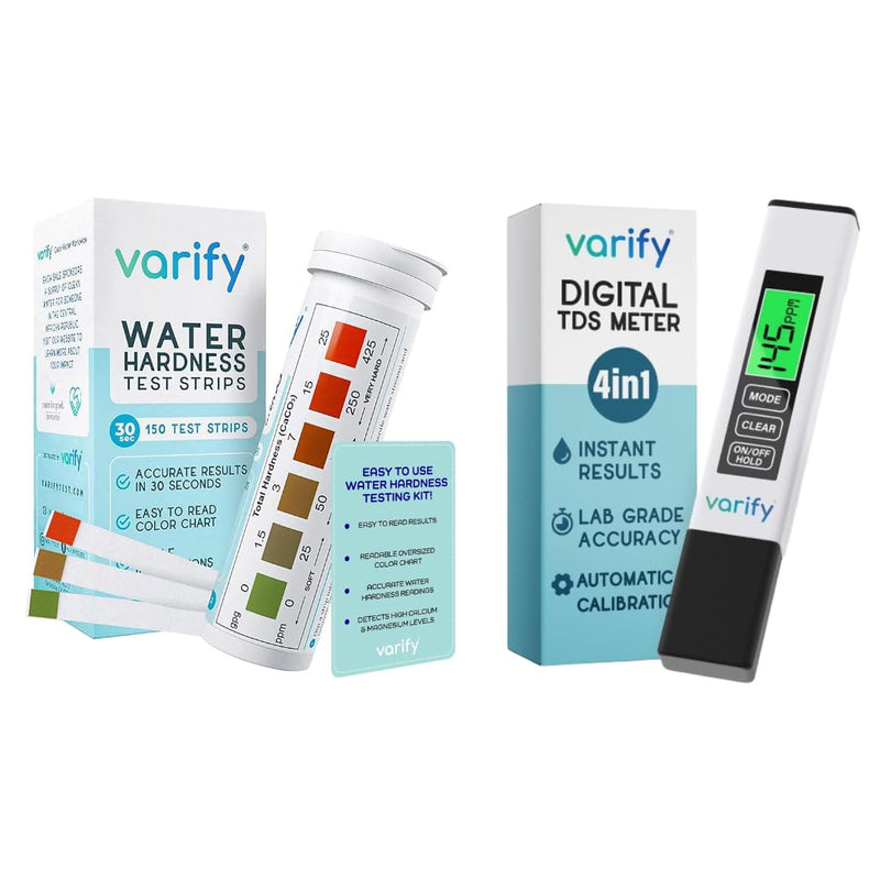[Australia - AusPower] - Varify 4-in-1 TDS Meter and Water Hardness Test Kit Bundle 