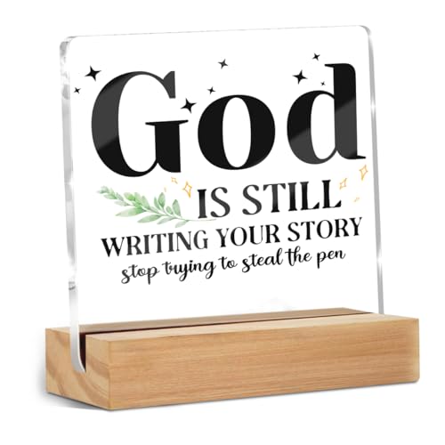Inspirational Bible Verse Acrylic Office Decoration Prayer Room Decor Christian Inspiration