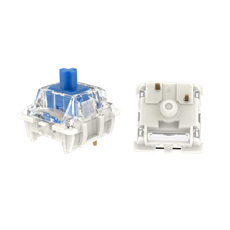 GATERON G Pro 3.0 Series Keyboard Switches, Pre-lubed 5 pins RGB Linear for Gaming Mechanical Keyboard(110PCS) (Blue, 110PCS) Blue