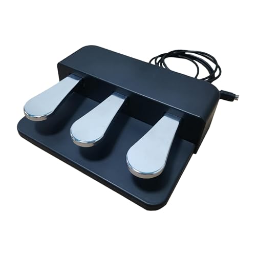 3 Pedal Board Soft Sostenuto Sustain Pedal Spare Part Portable Replacement for MIDI Controllers Digital Pianos Keyboards