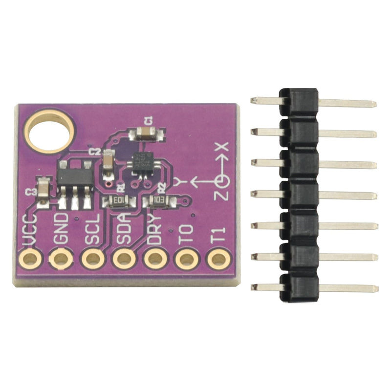 [Australia - AusPower] - HSCDTD008A 3-Axis Three Axis Magnetometer Compass Magnetic Sensor Module 3.3V to 5V IIC I2C Interface for Arduino Project 