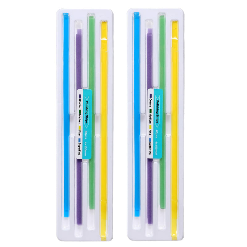 [Australia - AusPower] - Dental Polishing Strips Teeth Sanding Grinding Tool Universal Dental Abrasive Strips Teeth Polishing Finishing 4mm x 150mm Finishing Tooth File for Oral Care Cleaning Gloss Contouring (120) 120 