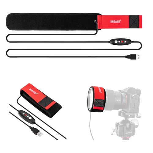 NEEWER 23.6"/600mm USB Lens Heater Warmer with 3 Temperature Settings, Dew Heater Strip Prevents Dew Fog Condensation for DSLR Mirrorless Camera Telescope Binocular Astrophotography, HW-23B 600mm