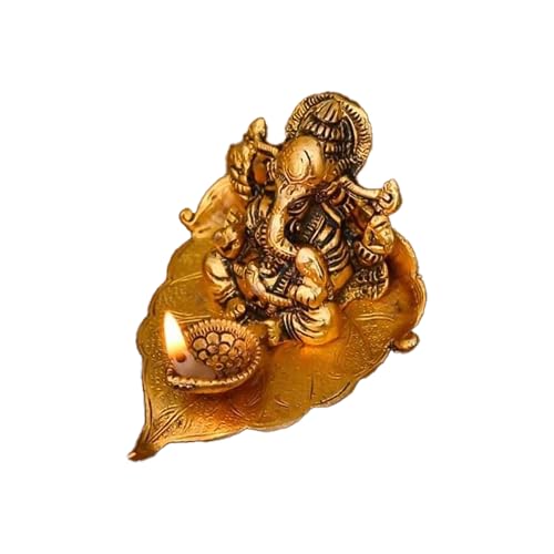 Lord Ganesha Brass Tea Light Holder