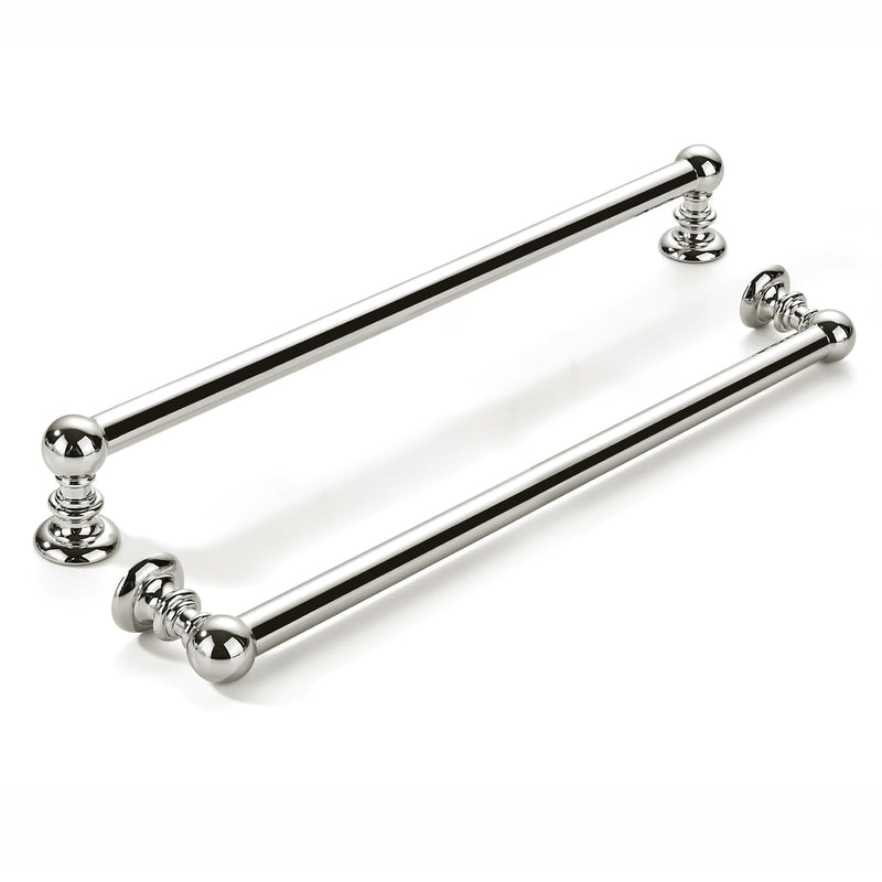 khtumeware 2 Pack 10 inch(256mm) Hole Center Vibrant Polished Nickel Cabinet Pulls Solid Heavy-Duty Kitchen Cabinet Hardware for Drawers Dressing Table Bathroom Handle