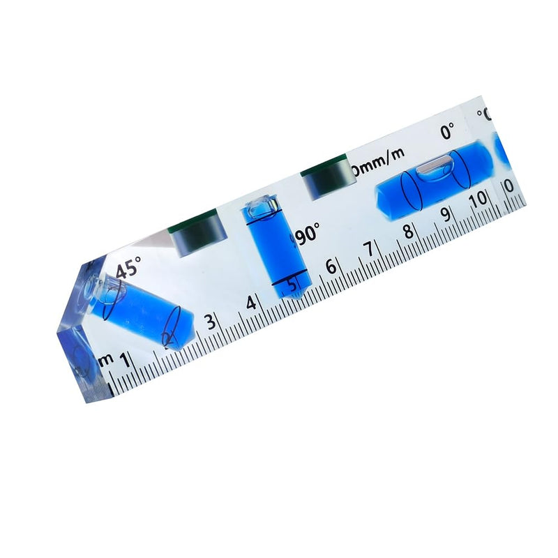 [Australia - AusPower] - Magnetic Level Tool with Angle Gauge, 45 Degree Board, Bubble Level with Strong Magnets, Mini Water Scale for Construction (102mm) 102mm 