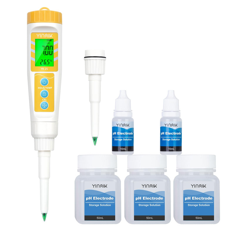 [Australia - AusPower] - YINMIK Food pH Tester with Extra pH Probe and pH Storage Solution 