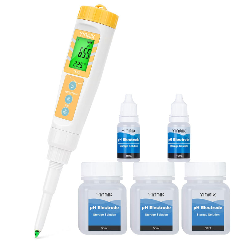 [Australia - AusPower] - YINMIK Food pH Meter with pH Storage Solution 