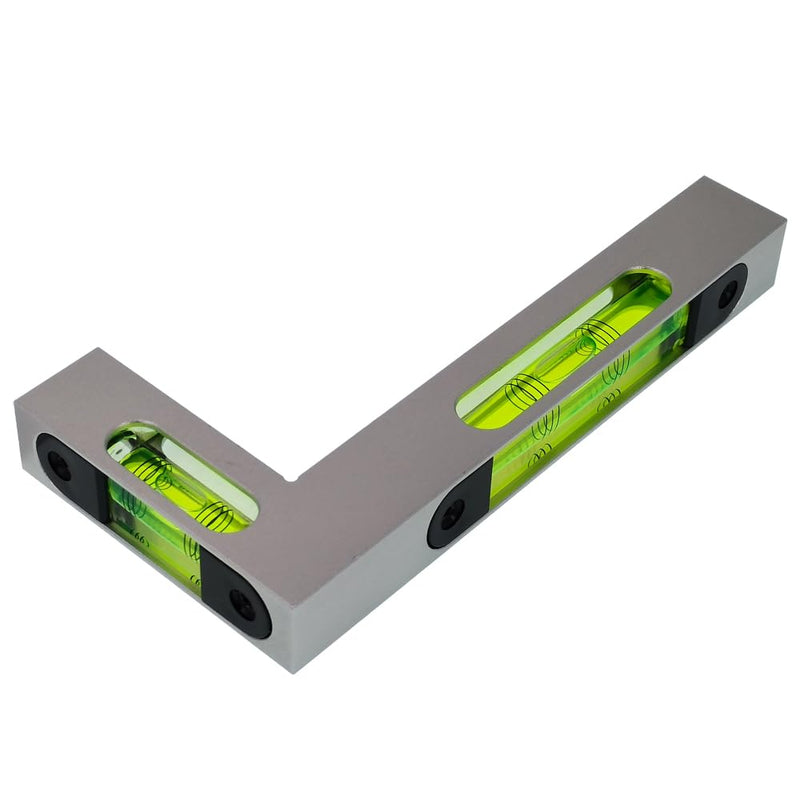 [Australia - AusPower] - Rectangular high-precision L-shaped level, 7-character household strong magnetic double bubble wate，Es gibt 2 Spezifikationen zur Auswahl (160mm) 160mm 