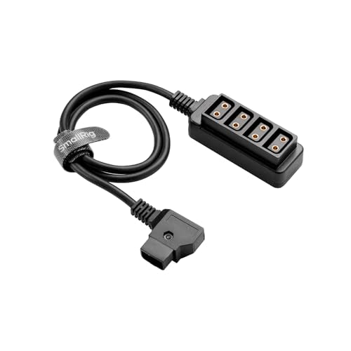 SMALLRIG D-Tap Splitter, 4 Ports Dtap Splitter Cable for V Mount Battery