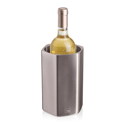 Vacu Vin Wine Chiller – Wine Cooler Bucket – HIVE Stainless Steel – 1 Pack