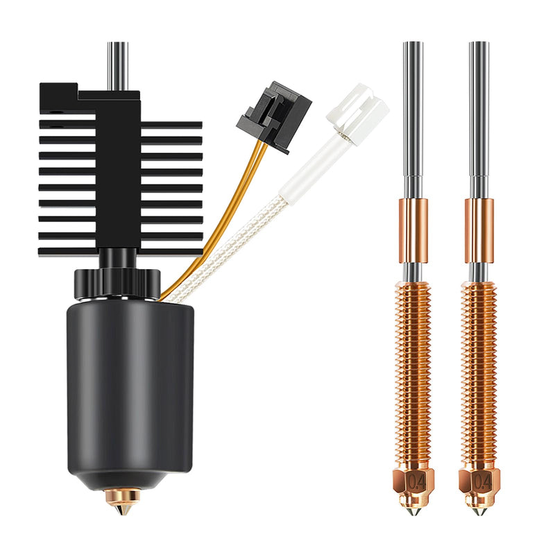 [Australia - AusPower] - IdeaFormer-3D K2 Plus Ceramic Hotend Kit with 2Pcs 0.4mm Hardened Steel Nozzle Replacement, Integrated Quick Swap Extruder Hotend High Flow Hot End for Creality K2 Plus 3D Printer Extruder Parts 