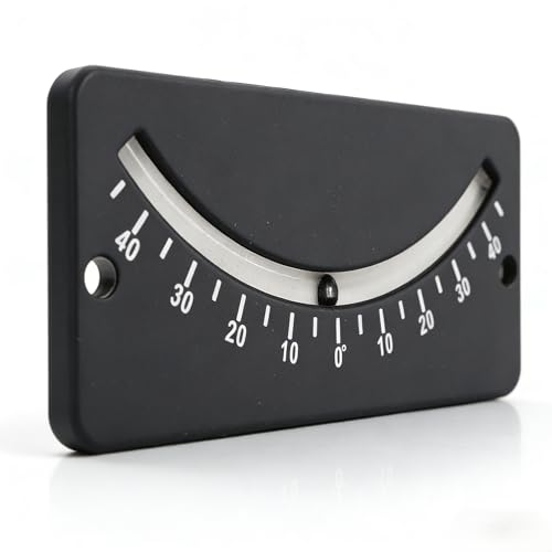 Inclinometer Analogue, -40 to 40 Degree Protractor Inclinometer Car with Damping Fluid, Pipe Inclinometer Slintmeter for Horizontal Micro Angle Measurement