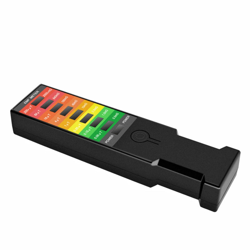[Australia - AusPower] - Handheld EMF Detector with LED Light Scale, Electromagnetic Field Strength Meter for Paranormal Exploration, Ghost Hunting, and Environmental Testing 