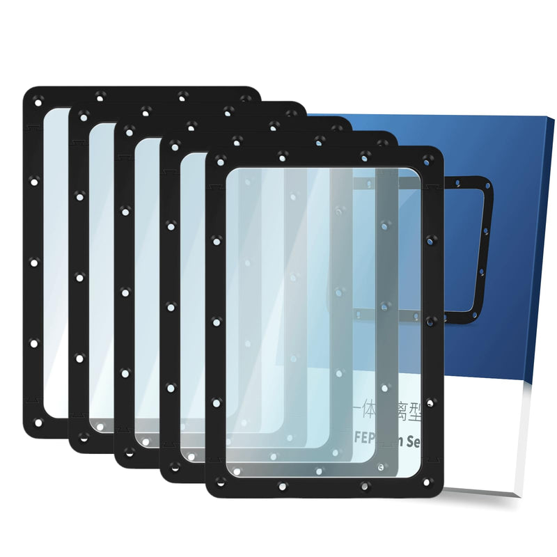 5PCS FEP Release Films Replacement for Anycubic Photon Mono 2K/Mono 4K/Photon Ultra/Photon D2, Integrated Design Upgrades Resin Vat Pre-Installed FEP Film for 3D Printer Accessories, 173x115.4x0.15mm for Mono/D2 5