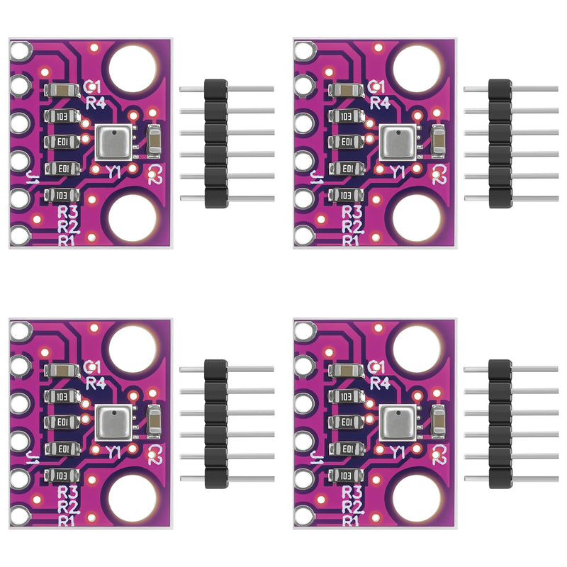 [Australia - AusPower] - 4pcs BME280 3.3V Sensor Module GY-BME280-3.3 Atmospheric Pressure Sensor Temperature Humidity Sensor I2C Interface Compatible with Arduino 
