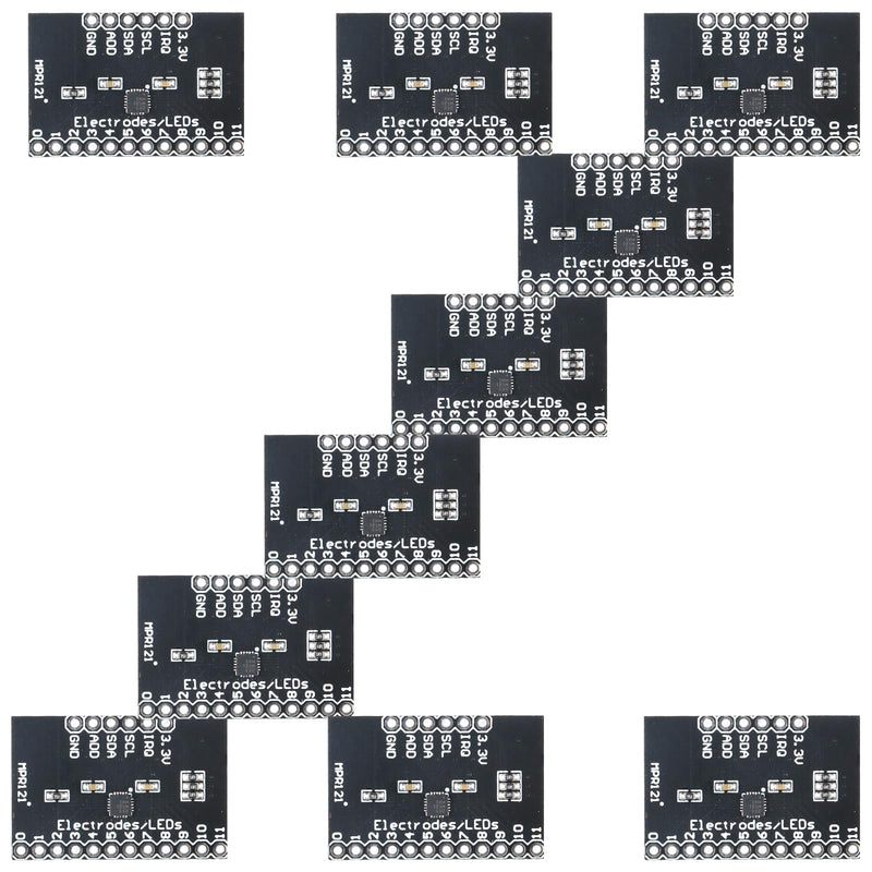 [Australia - AusPower] - 10pcs MPR121 12-Channel Capacitive Touch Module I²C Interface -40°C~85°C, 4 Address Options, 29μA Quiescent Current, for STM32 Arduino 