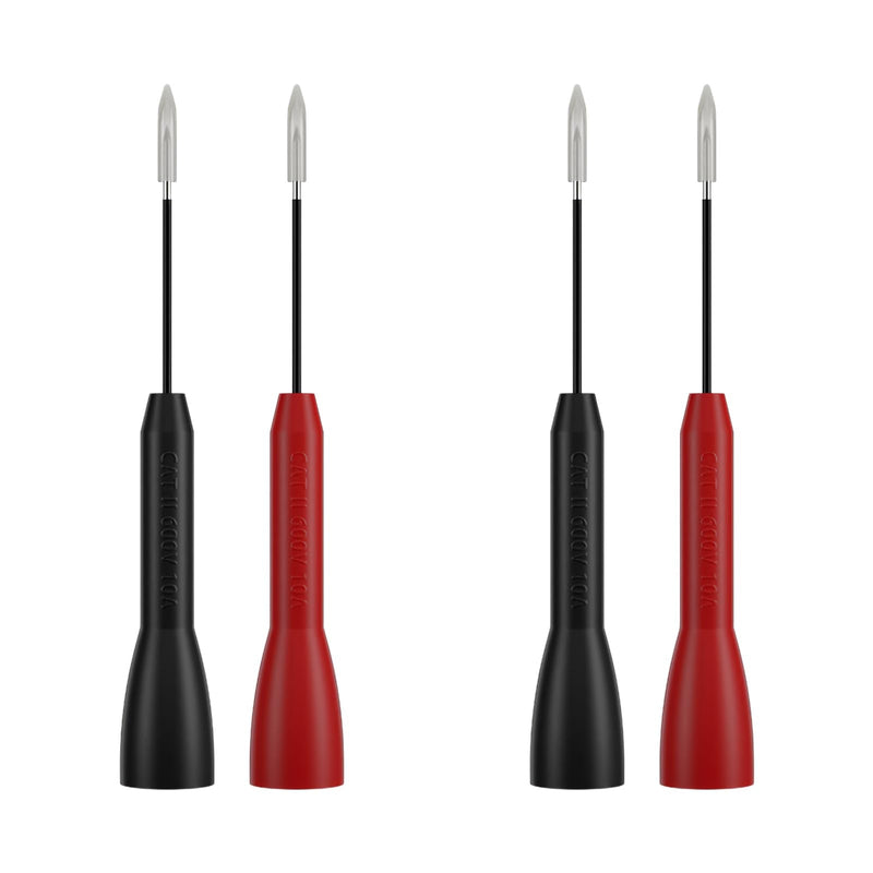 [Australia - AusPower] - 4PCS 0.7mm Multimeter Probes,Precision Wire Piercing Probe,Compatible with Small Multimeter and Voltmeter Leads,Ideal for Electricians and Circuit Testing 
