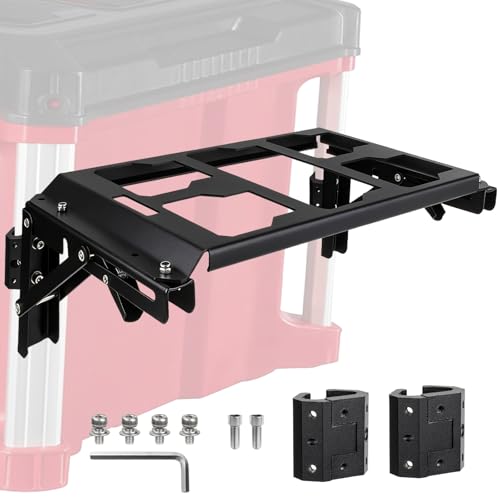 Affiction foldable Packout toolbox mount compatible with Milwaukee Packout tool boxes