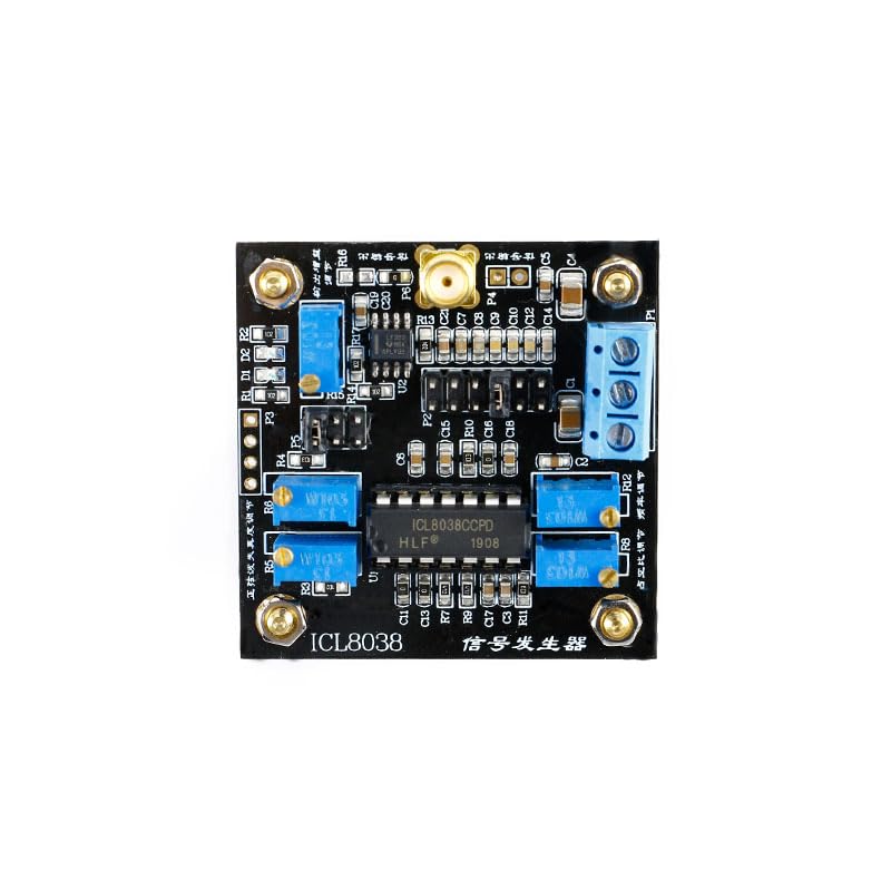 ICL8038 Low Frequency Signal Generator Module 0.001Hz–300kHz Sine/Triangle/Square Wave ±50ppm/°C Drift 0.1% Linearity 0–70°C Operating Temp