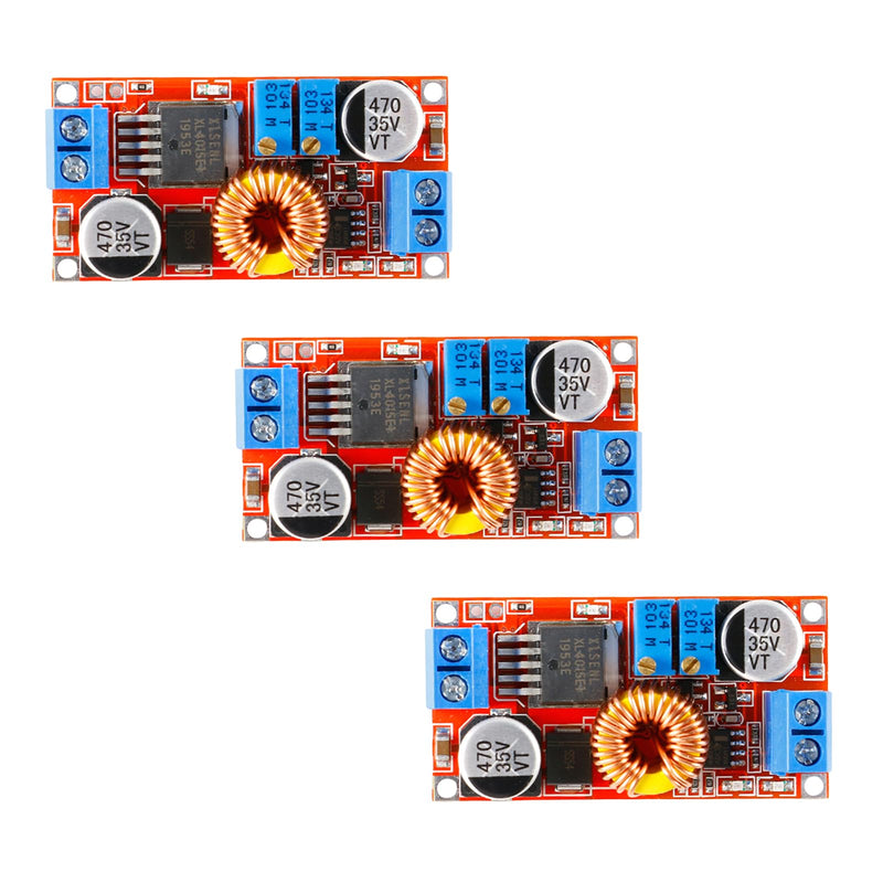 [Australia - AusPower] - 3pcs XL4015 5A Adjustable DC-DC Step-Down Power Module 96% Efficiency -40°C to 85°C Wide Temp Range STM32 Compatible 