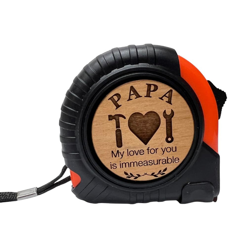 Papa Gifts from Kids – Funny & Useful Papa Birthday Gift, Fathers Day Gift for Papa, Practical Gift for Dad Who Fixes Things, 25 Ft Tape Measure Tool