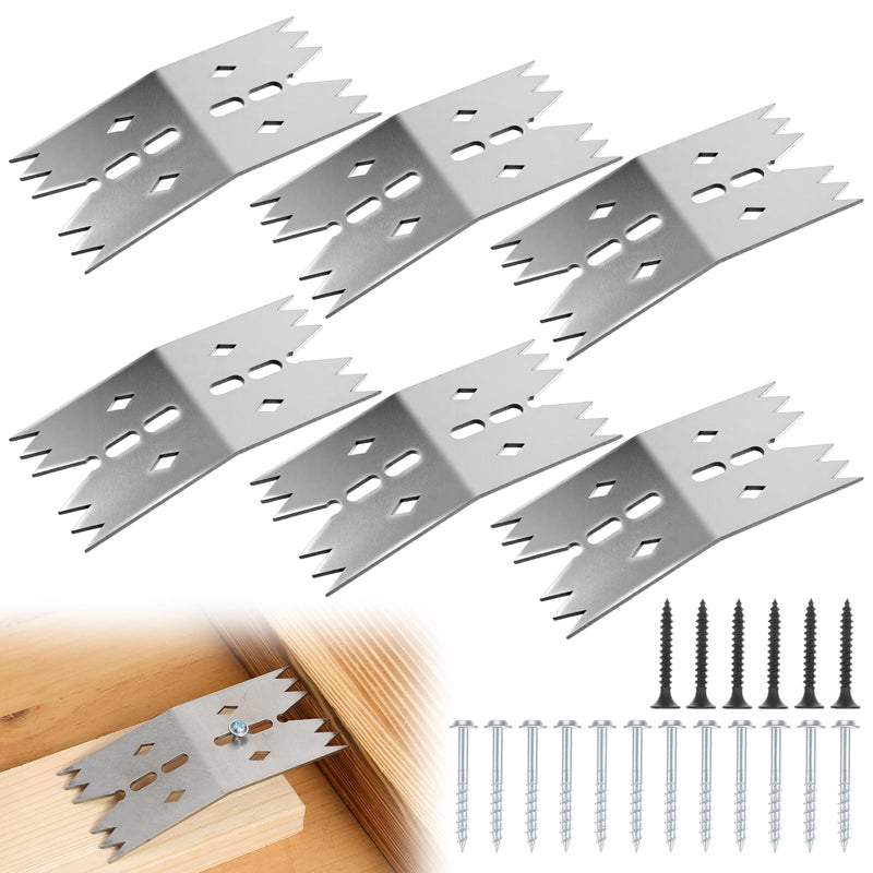 6PCS Stainless Steel Workholding Dogs, Workshop Clamps with T-Bolt/Nail/Screw Options for Router Sled, CNC Hold Down & Panel Flattening