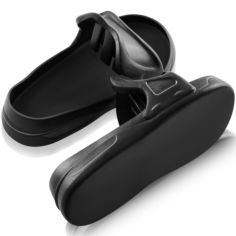Cutecrop Concrete Finishing Shoes Slip-on Concrete Sliders for Stamping and Troweling, No Footprints, Finishing Tools Substitute to Knee Boards(Black,L) Black Large