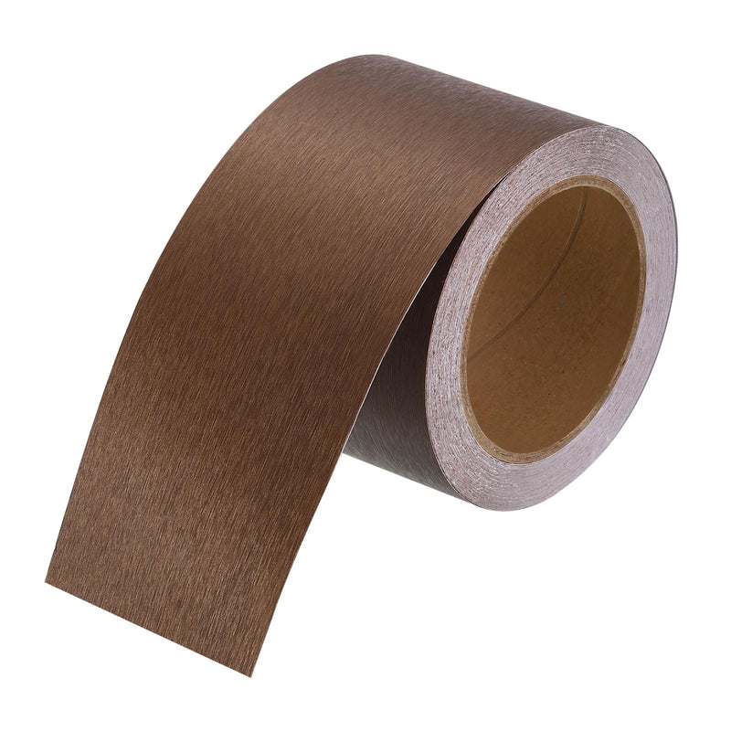 HARFINGTON Mirror Border Peel and Stick Wood Grain Tape 3" x 39ft PVC Self-Adhesive Waterproof Frame Sticker Removable Wallpaper for Bathroom Cabinet Door Photo Frame, Bronze Gold 3 IN x 39 FT