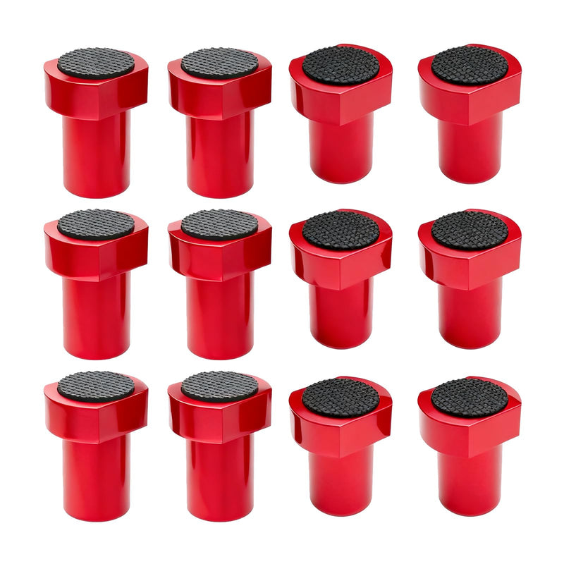 Bench Dogs for MFT Workbench, Aluminium Alloy Table Stopper, Non-Slip | 12 Pieces Professional Woodworking Accessories, Bench Dogs Set for 20mm Holes, DIY Workbench Clamp and Stopper 20mm