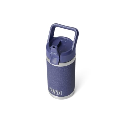 YETI Rambler Jr. 12 oz Kids Bottle, with Straw Cap Moon Dust - Textured