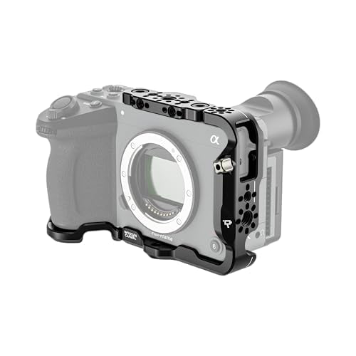 Wooden Camera Full Cage for Sony FX2 – Professional Grade Modular Lightweight Camera Cage Rig with Top Plate, Cage Grip & L-Bracket for Accessories - Multiple Mounting Points