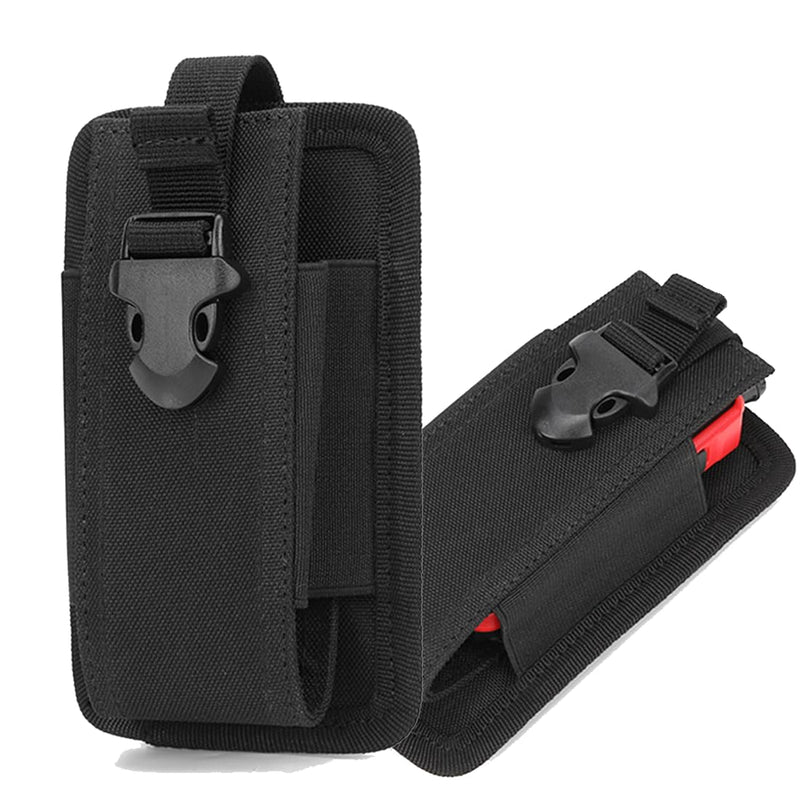 [Australia - AusPower] - Digital Moisture Meter Holster Case Compatible with General Tools MMD4E MMD7NP /Klein Tools ET140 /WoodSavr MT600 /Kiprim WM01 Moisture Meters, Protection Nylon Pouch Holster with Belt & Button black 