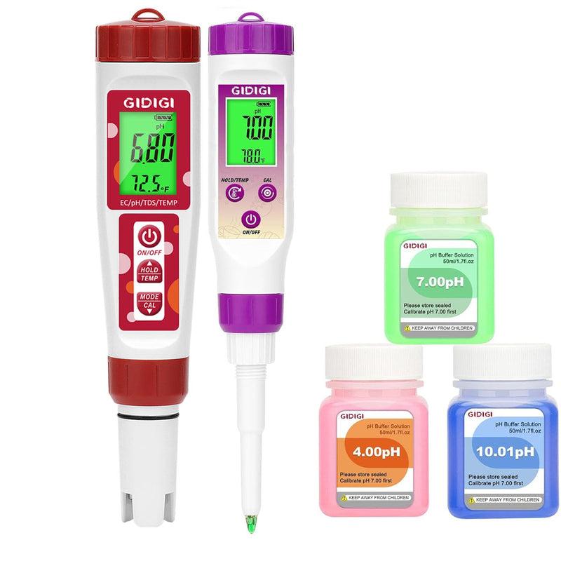 [Australia - AusPower] - pH Meter for Water and Food pH Meter, for Hydroponic,TDS Water Tester for Drinking Water,Digital pH Meter with Backlit & ATC for Hydroponic Nutrient,Pool,Aquarium,Tap Water,Home Use 