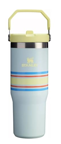 STANLEY The Varsity Ice Flow Tumbler, Flip Straw Lid, 30 oz. - Mist Mesh Stripe