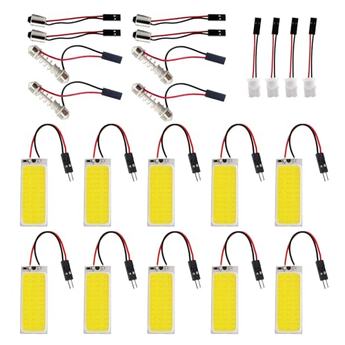10 pieces white 36 SMD LED panel dome light, with 12 pieces garland adapter, for DIY model making