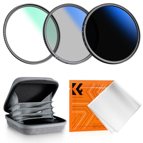 K&F CONCEPT 72mm UV/CPL/ND2-400 Len Filter Kit 3pc Multi-Layer Coatings