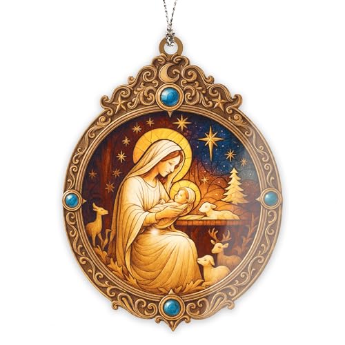 Christmas Nativity Ornament 2026 - Christian Christmas Ornaments - Religious Christmas Ornaments - Christmas Ornaments - Christian Christmas Decor - Christmas Decoration