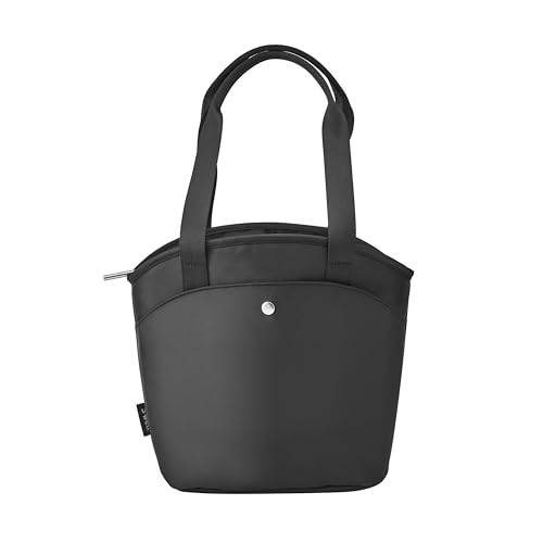 S'well Insulated Lunch Tote 10L, Onyx, Leakproof Lining With Waterproof Zip Closure, Multiple Pockets For Packing, Inner Strap Holds Water Bottle, Fits S'well Salad Bowl Kit Or Bento Box