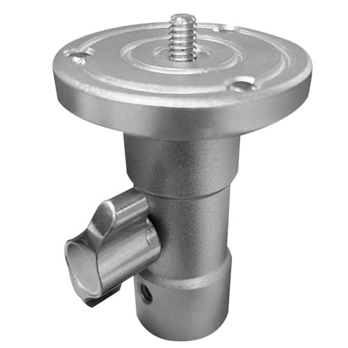 Baby Ball Head Adapter (5/8" Stud to 1/4" Thread),Camera Mount Screw Adapter for C-Stands,Photography Light Stands,Tripod Heads,Baby Pin,Junior Receive