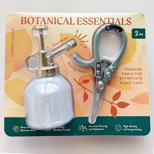 Modern Sprout Botanical Kit with sage pruning shears and plant mister