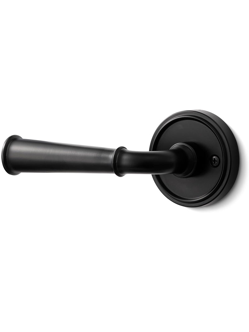 Black Passage Door Handle, Interior Hall Closet Kitchen Pantry Door Lever, Aluminium Alloy Handle Lever, 1 Pack Black