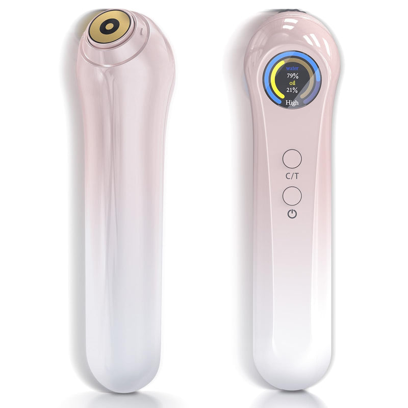 Portable Skin Hydration Tester Home Use, Real-Time Skin Moisture Meter Testing Water & Oil Level with TFT Display, Fast & Accurate Mode Face & Body Hydration Monitor, Skincare Gifts for Women