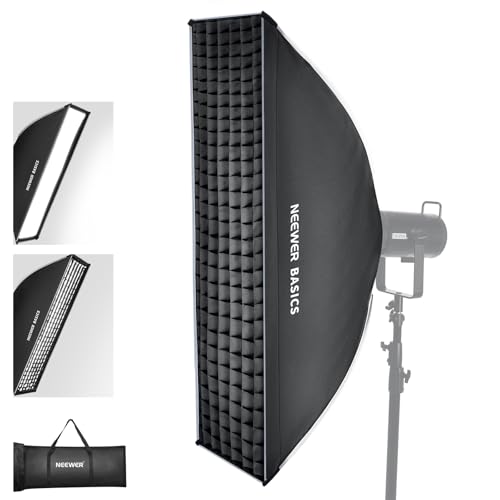 NEEWER Basics Strip Softbox Bowens Mount, 12" x 47" Quick Release, NS61P 12" x 47"